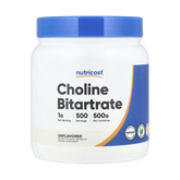 Nutricost, Choline Bitartrate, Unflavored, 17.9 oz, 500 g