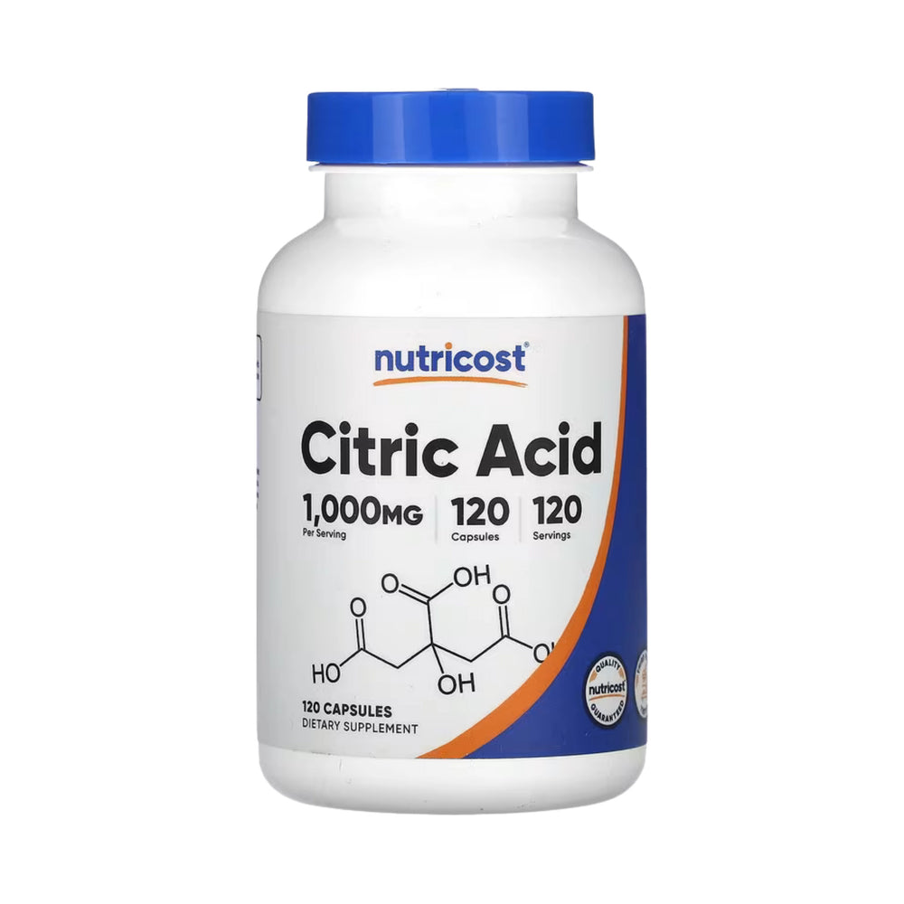 Nutricost, Citric Acid, 1,000 mg, 120 Capsules