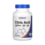 Nutricost, Citric Acid, 1,000 mg, 120 Capsules