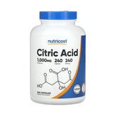 Nutricost, Citric Acid, 1,000 mg, 240 Capsules
