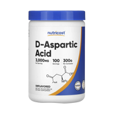 Nutricost, D-Aspartic Acid, Unflavored, 10.6 oz, 300 g