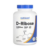 Nutricost, D-Ribose, 240 Capsules