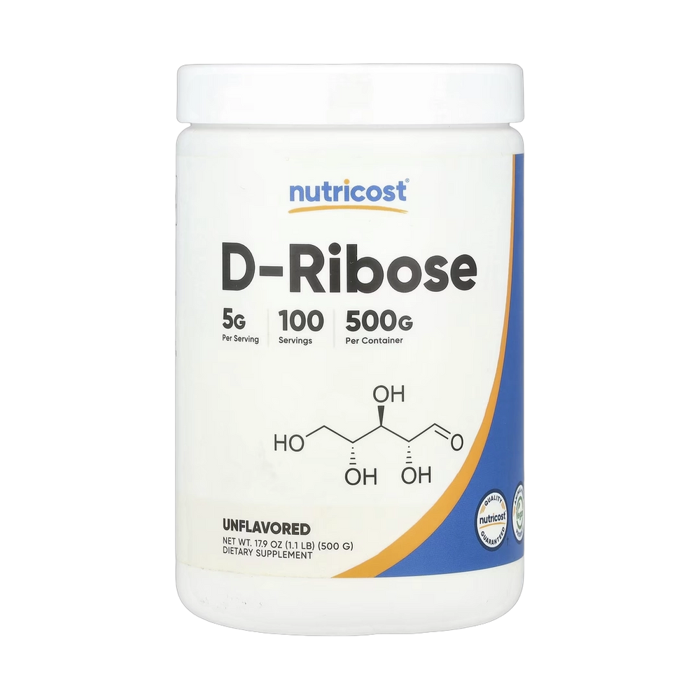 Nutricost, D-Ribose, Unflavored, 17.9 oz, 500 g