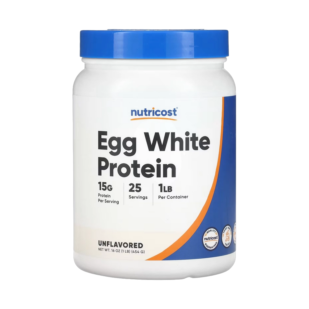 Nutricost, Egg White Protein, Unflavored, 1 lb, 454 g