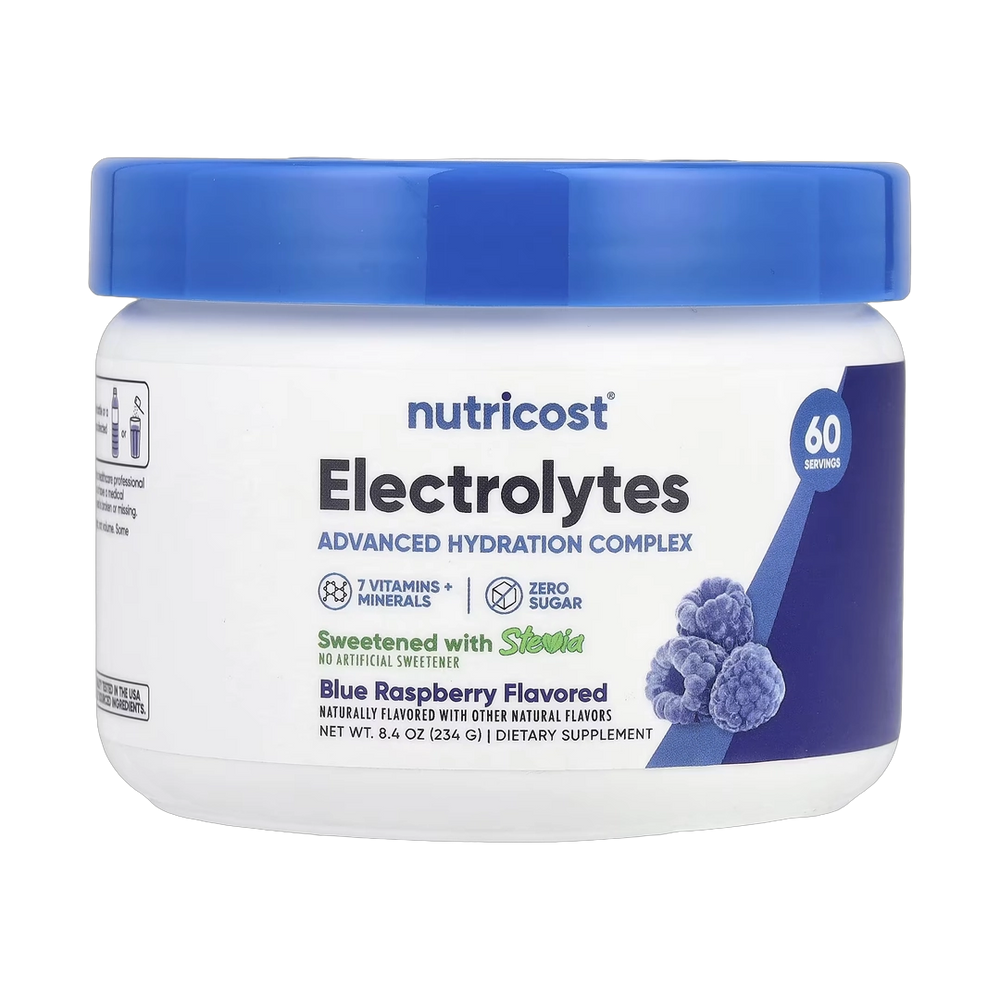 Nutricost, Electrolytes, Advanced Hydration Complex, Blue Raspberry, 8.4 oz, 234 g