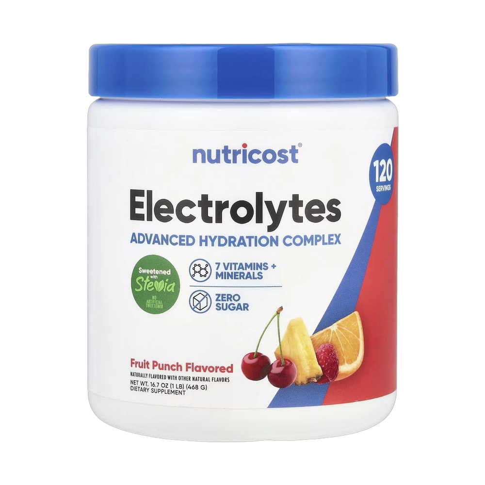Nutricost, Electrolytes, Advanced Hydration Complex, Fruit Punch, 1 lb, 468 g