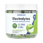 Nutricost, Electrolytes, Advanced Hydration Complex, Green Apple , 40 Stick Packs, 0.1 oz, (4 g) Each