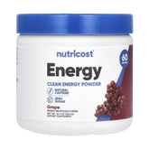 Nutricost, Energy, Clean Energy Powder, Grape, 10.7 oz, 300 g