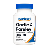 Nutricost, Garlic & Parsley Oil, 15mg, 180 Softgels