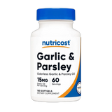 Nutricost, Garlic & Parsley Oil, 15mg, 180 Softgels