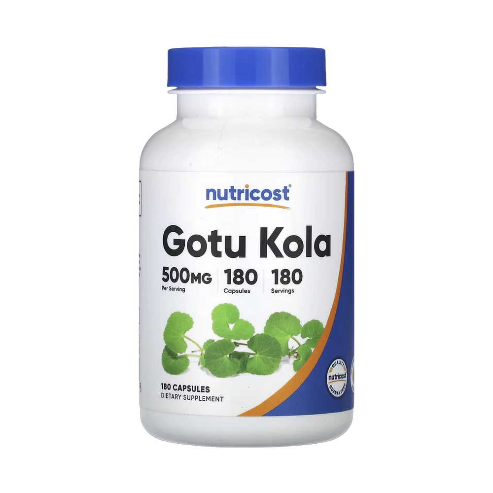 Nutricost, Gotu Kola, 500 mg, 180 Capsules