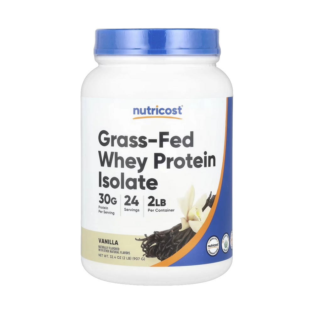Nutricost, Grass-Fed Whey Protein Isolate, Vanilla, 2 lb, 907 g
