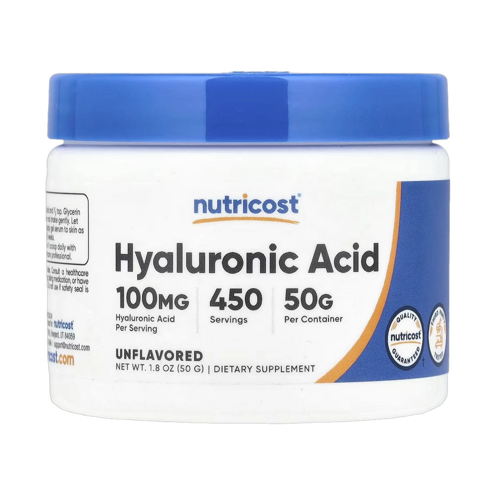 Nutricost, Hyaluronic Acid, Unflavored, 1.8 oz, 50 g