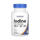 Nutricost, Iodine, 325 mcg, 240 Tablets