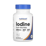 Nutricost, Iodine, 325 mcg, 240 Tablets