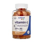 Nutricost, Kids, Vitamin C Gummies, Ages 4+, Orange, 120 Gummies