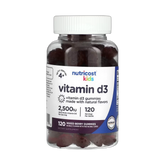 Nutricost, Kids, Vitamin D3, Ages 4+, Mixed Berry, 62.5 mcg (2,500 IU), 120 Gummies