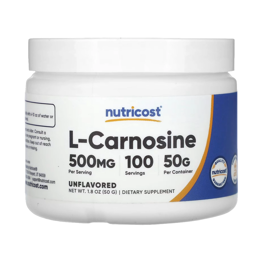 Nutricost, L-Carnosine, Unflavored, 1.8 oz, 50 g