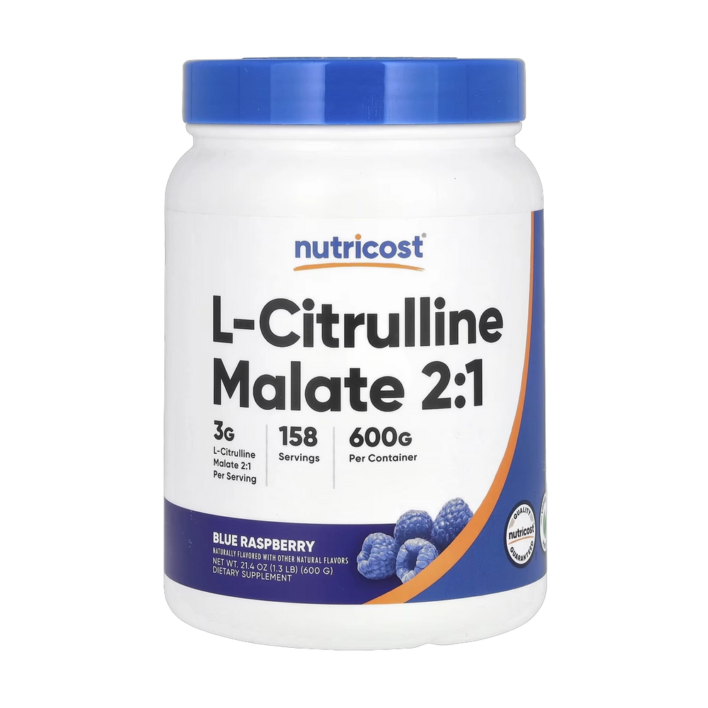 Nutricost, L-Citrulline Malate 2:1, Blue Raspberry, 21.4 oz, 600 g