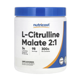Nutricost, L-Citrulline Malate 2:1, Unflavored, 10.7 oz, 300 g