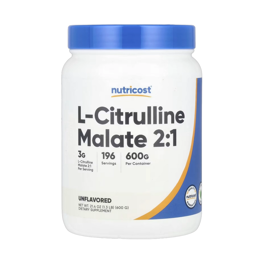 Nutricost, L-Citrulline Malate 2:1, Unflavored, 21.4 oz, 600 g