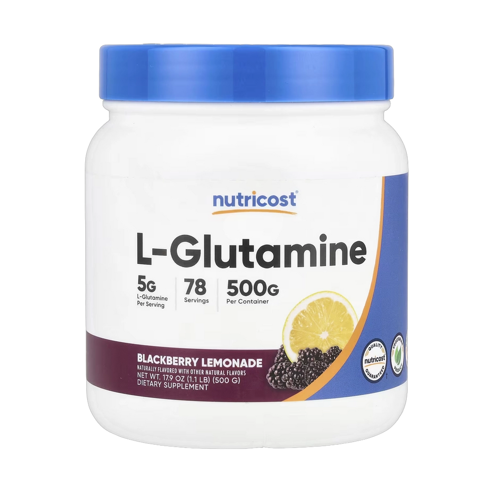 Nutricost, L-Glutamine, Blackberry Lemonade, 17.9 oz, 500 g