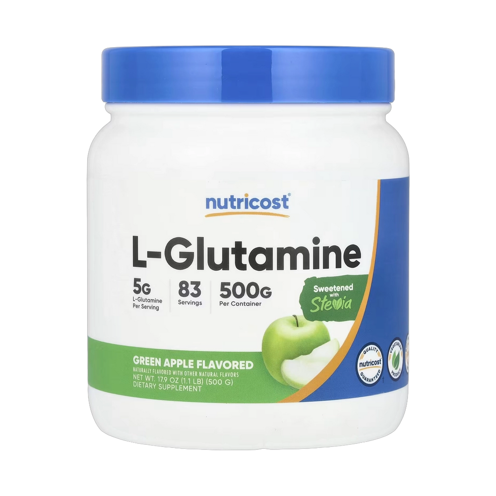 Nutricost, L-Glutamine, Green Apple, 17.9 oz, 500 g