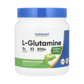 Nutricost, L-Glutamine, Green Apple, 17.9 oz, 500 g