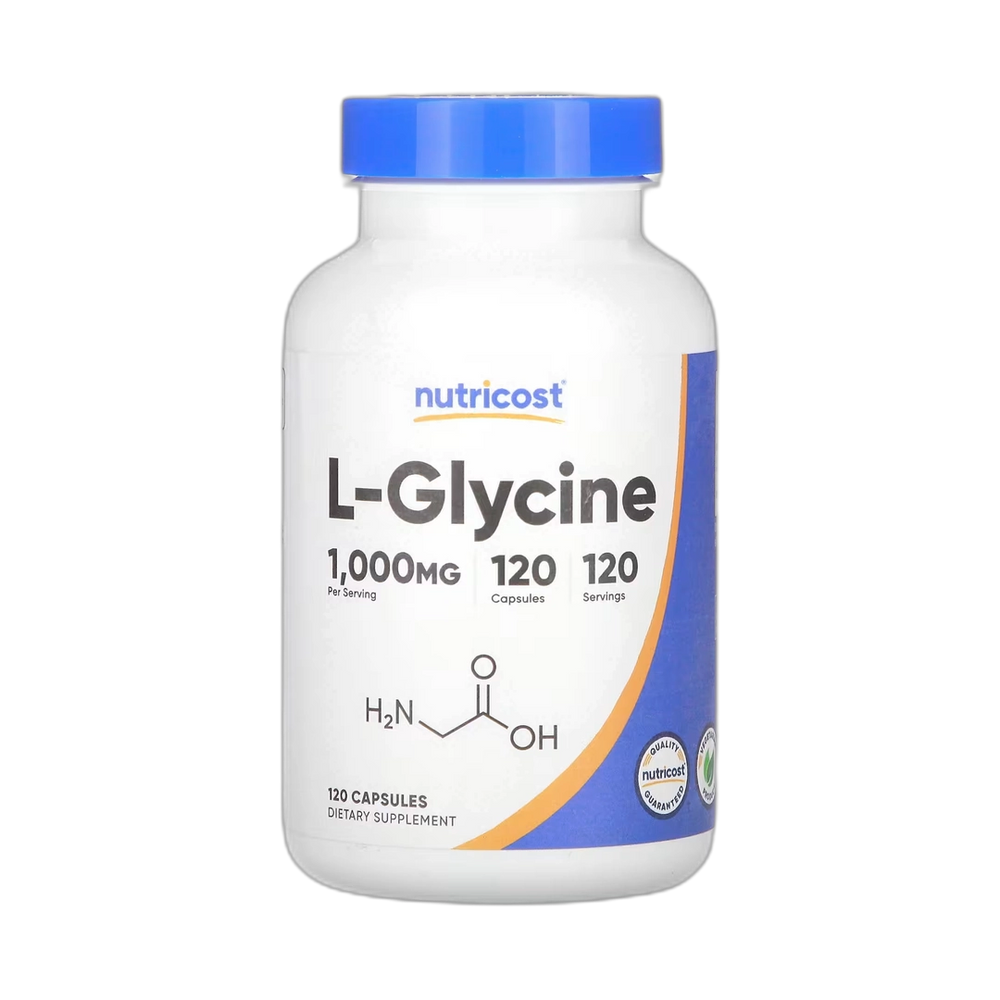 Nutricost, L-Glycine, 1,000 mg, 120 Capsules