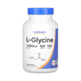Nutricost, L-Glycine, 1,000 mg, 120 Capsules