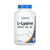 Nutricost, L-Lysine, 1,000 mg, 120 Tablets
