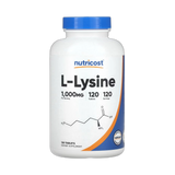 Nutricost, L-Lysine, 1,000 mg, 120 Tablets