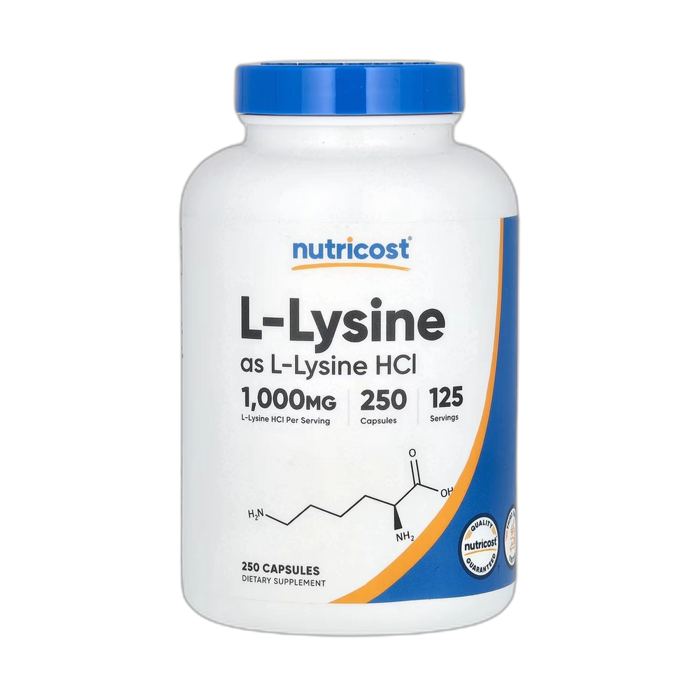 Nutricost, L-Lysine, 250 Capsules