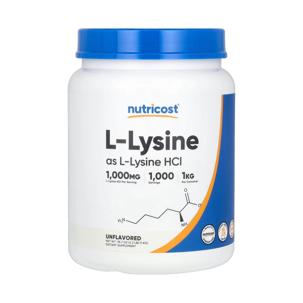 Nutricost, L-Lysine, Unflavored, 35.7 oz, 1 kg