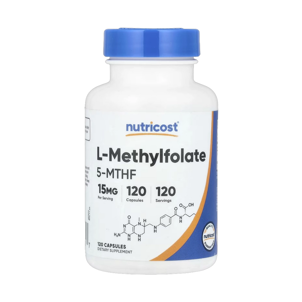 Nutricost, L-Methylfolate, 15 mg, 120 Capsules