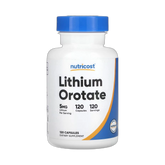 Nutricost, Lithium Orotate, 5 mg, 120 Capsules