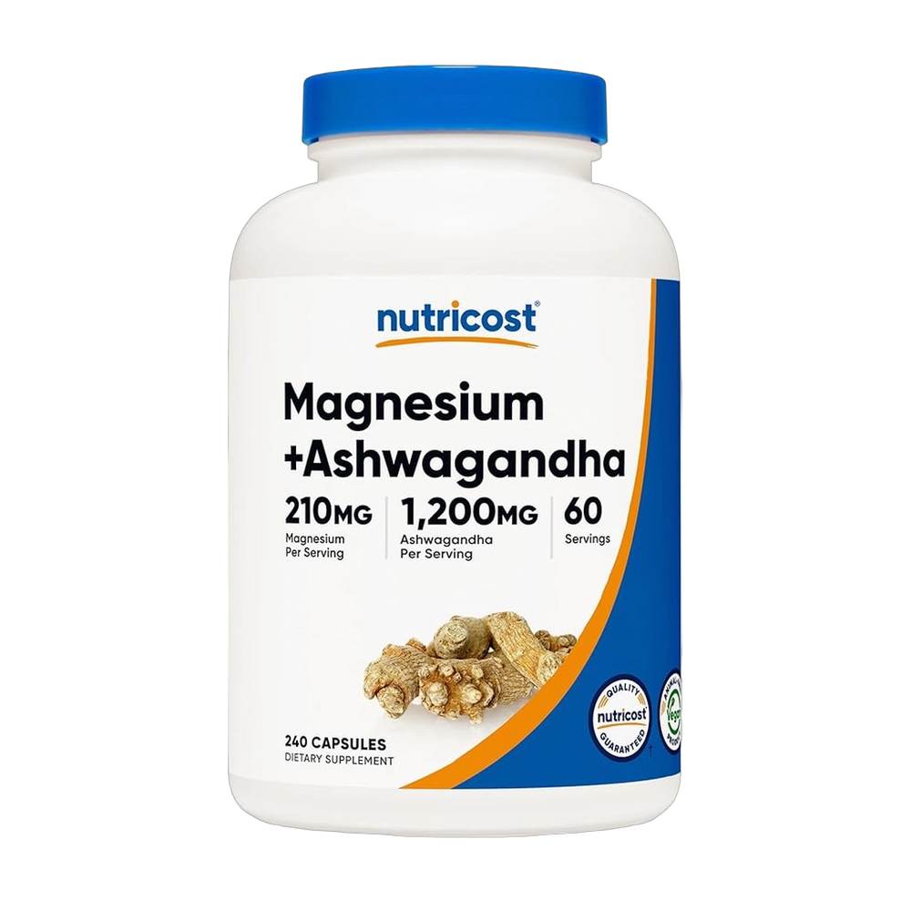 Nutricost, Magnesium + Ashwagandha, 1410m g, 240 Capsules