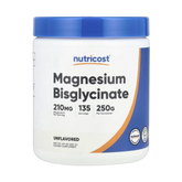 Nutricost, Magnesium Bisglycinate, Unflavored, 8.9 oz, 250 g