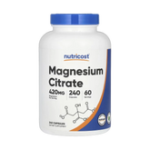 Nutricost, Magnesium Citrate, 240 Capsules