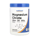 Nutricost, Magnesium Citrate, Unflavored , 210 mg, 17.9 oz, 500 g