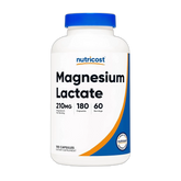 Nutricost, Magnesium Lactate, 210mg, 180 Capsules