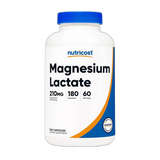 Nutricost, Magnesium Lactate, 210mg, 180 Capsules