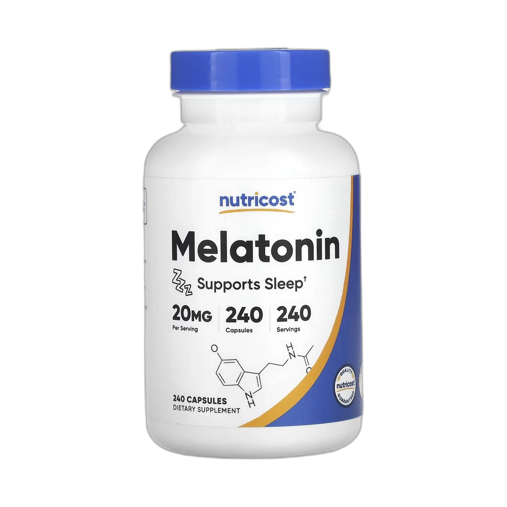 Nutricost, Melatonin , 20 mg, 240 Capsules