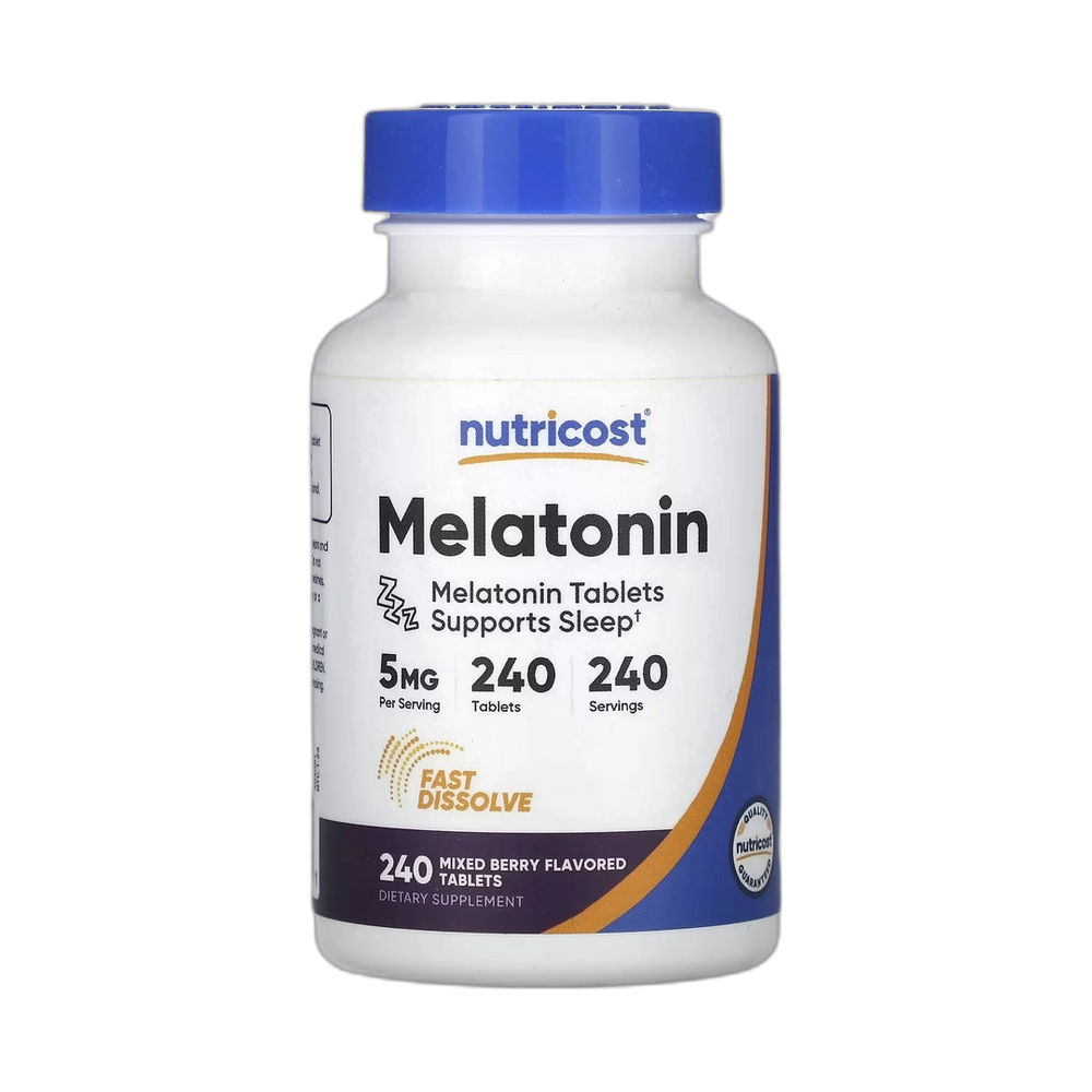 Nutricost, Melatonin, Mixed Berry, 5 mg, 240 Tablets