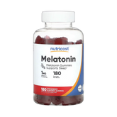 Nutricost, Melatonin, Strawberry, 1 mg, 180 Gummies