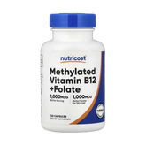 Nutricost, Methylated Vitamin B12 + Folate, 120 Capsules