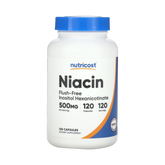 Nutricost, Niacin, Flush-Free, 500 mg, 120 Capsules