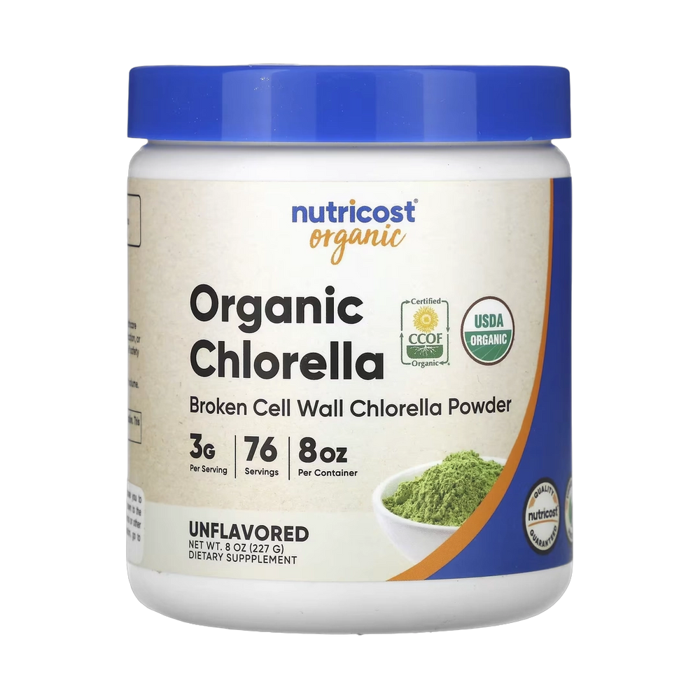 Nutricost, Organic Chlorella, Unflavored, 8 oz, 227 g