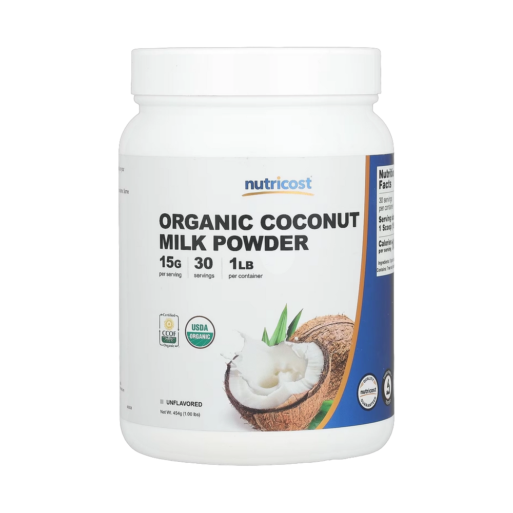 Nutricost, Organic Coconut Milk Powder, Unflavored, 1 lbs, 454 g