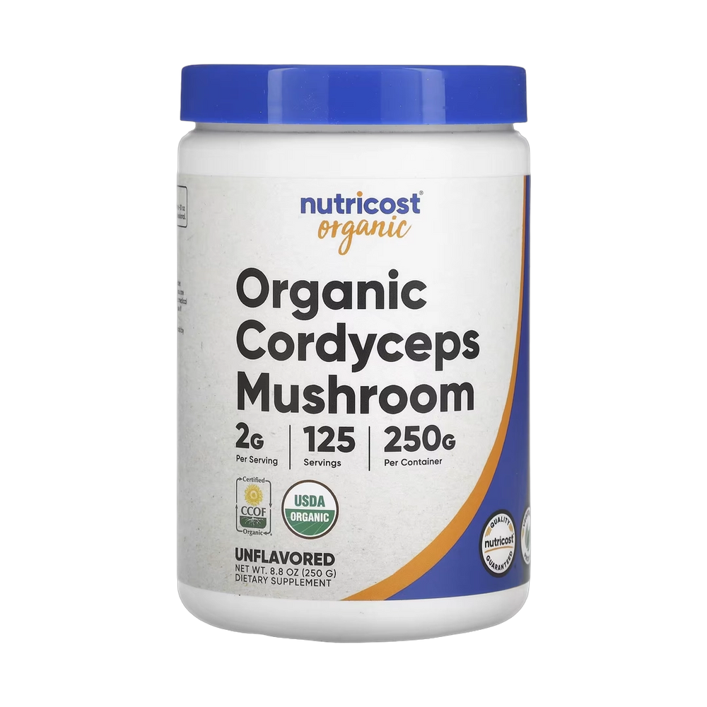 Nutricost, Organic Cordyceps Mushroom, Unflavored, 8.8 oz, 250 g